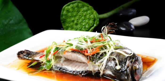 清蒸石斑魚完成